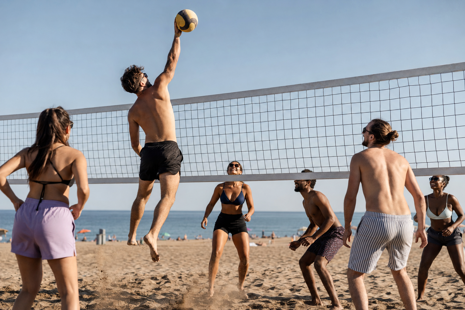 Sport amical en soirée : Volleyball
